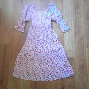 NWT BETSEY JOHNSON Floral Peasant Dress Sz S